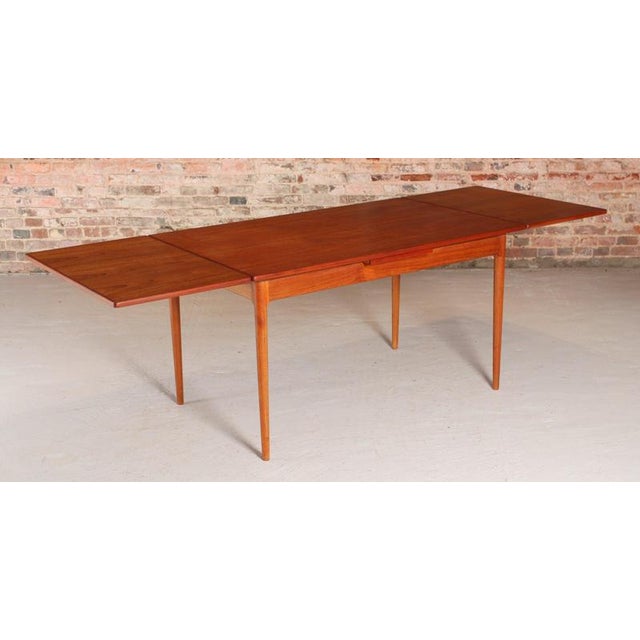 Mid-Century Danish Extending Teak Dining Table, 1970s For Sale - Image 6 of 14
