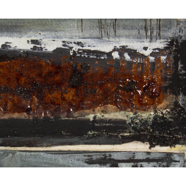 Black 2005 “Asuka 15” Mixed Media Collage by Juliet Holland For Sale - Image 8 of 8