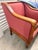 Pair of Vintage Biedermeier Style Upholstered Club Chairs With Pink Diamond Upholstery For Sale - Image 4 of 12