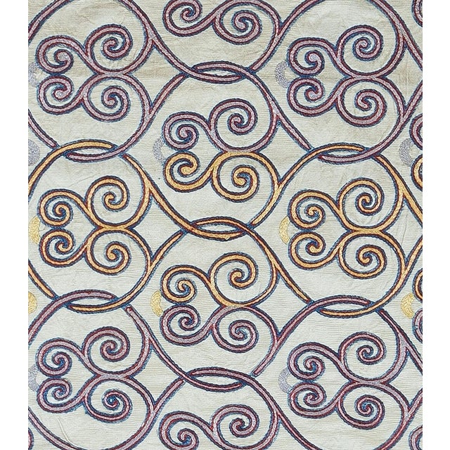 Delicate and specialised washing advised. Suzani is a type of hand-embroidered and decorative tribal textile panel made in...