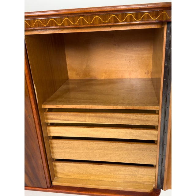 Swedish Modern Sideboard in Pyramid Mahogany, 1940s For Sale - Image 12 of 14