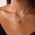 Mid 20th Century Vintage Tanzanite Diamond 18k White Gold Pendant Necklace For Sale - Image 5 of 6