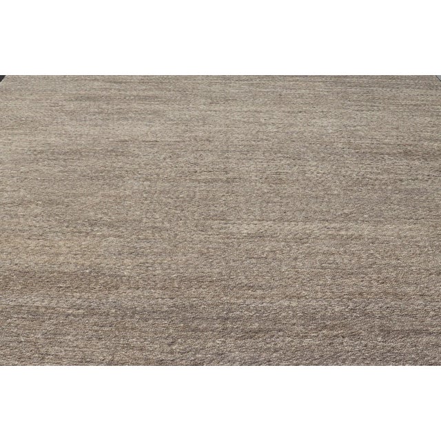 Indian 2010s Square Size Large Modern Double Sided Sumack Flat Weave Rug With Durable For Sale - Image 3 of 11