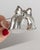Vintage Bottle Accessories Silver-Plated Bows, Set of 2 For Sale - Image 10 of 11