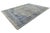 Modern Hand-Knotted Oushak Style Area Rug in Slate Grey & Cobalt Blue Wool 9x12 For Sale - Image 12 of 12