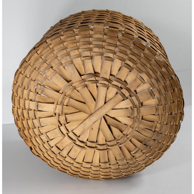 19th or 20th Century Ash Splint Shaker Handled Basket For Sale - Image 11 of 12