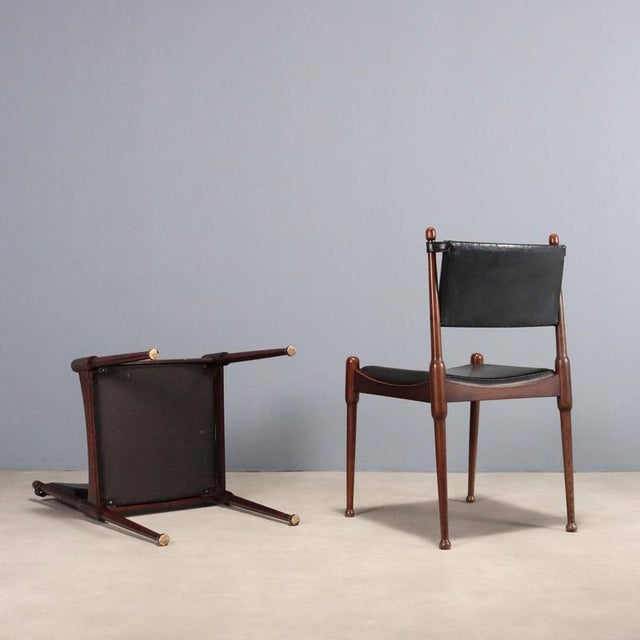 Wood Vintage Chairs, 1960s, Set of 2 For Sale - Image 7 of 8