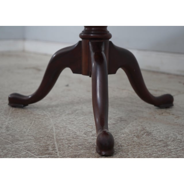 Henkel Harris Mahogany Octagonal Occasional Table For Sale - Image 13 of 18