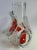 Hand-Blown Art Glass Vase with Red Accents This exquisite hand-blown art glass vase is a beautiful blend of craftsmanship...