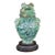 Chinese Green Carved Fluorite Vase, C. 1910 For Sale