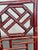 Antique Qing Dynasty Chinoiserie Fretwork Bamboo Rose Chairs a-Pair For Sale - Image 15 of 17