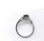 Platinum Sapphire & Diamond Moi Et Toi Crossover Ring For Sale - Image 10 of 10