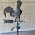 1950s Copper Rooster Weathervane With Directionals (N, E, S, W) and Crown Roof Mount For Sale - Image 5 of 16