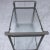 Woodard Patio Bar Cart or Tea Cart on roller castors, misty gray, two-shelves of textured glass.