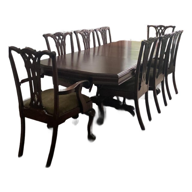 1930s Mahogany Dining Set For Sale