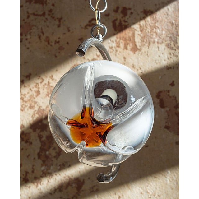 Murano Mazzega Pendant Lamps from Made Murano Glass, 1970s, Set of 2 For Sale - Image 14 of 15