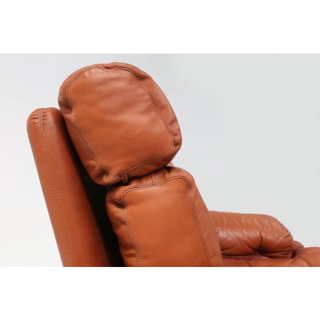 Brown Coronado Lounge Chair in Brown Leather by Tobia Scarpa for B&B Italia, Italy, 1960s For Sale - Image 8 of 17