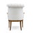 1940s 1940s Pair of Grosfeld House Style Tufted Wingback Armchairs in Ivory Linen For Sale - Image 5 of 6