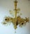 Mid-Century Modern Gold Dust Murano Glass Chandelier from Barovier & Toso, Italy, 1940s For Sale - Image 3 of 12
