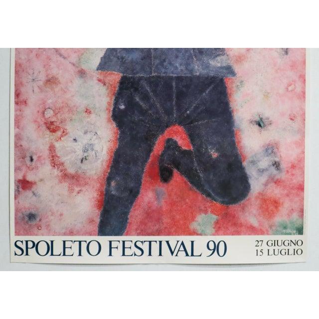 Italian 1990 Italian Festival Poster - Spoleto Festival 90 - Rufino Tamayo For Sale - Image 3 of 4