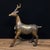 Pair of Vintage Gilt Bronze Deer Figures | Chinese Fu Lu Symbol | Chinoiserie Decor For Sale - Image 4 of 9