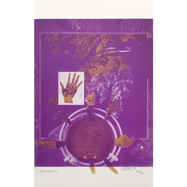 "Terra in Cognita #3" Contemporary Abstract Numbered Lithograph by Rebecca Baird For Sale