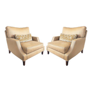Large Comfortable Club Chairs by Estetica Custom Upholstery and Design, Miami Fl