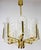 Metal Scandinavian Brass and Ice Glass 8-Light Chandelier by Carl Fagerlund for JSB, 1960s For Sale - Image 7 of 12