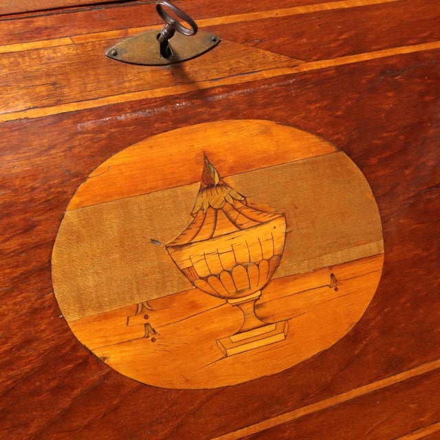 Walnut Drop-Leaf Chest with Threads For Sale - Image 4 of 14