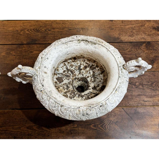 19th Century Cast Iron Medici Vases, Set of 2 For Sale - Image 6 of 15