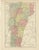 Antique Map of Vermont, 1888 For Sale