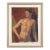 Vintage Expressionist Male Figurative Portrait, Framed (Oil on Canvas Paper) For Sale