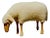 Lalanne Style Large Life-Size Grazing Sheep Wood Stool or Sculpture For Sale