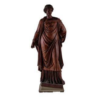 Life-Size Terracotta Statue of Goddess Ceres, Vienna, Late 19th Century For Sale