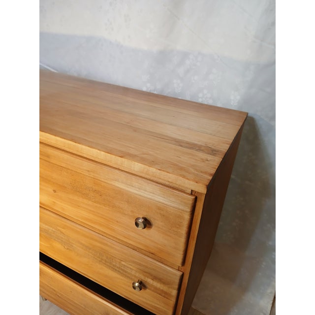 Vintage Mid-Century Modern Solid Birch "Roomates" Writing Desk by Baumritter (Ethan Allen) For Sale - Image 16 of 18