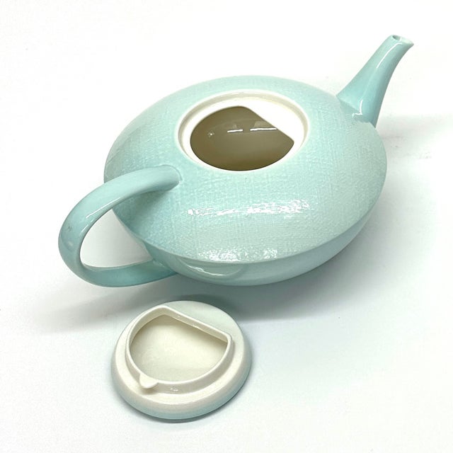 Mid-Century Modern Mid 20th Century Blue Vintage Teapot Curation - Group of 7 For Sale - Image 3 of 18