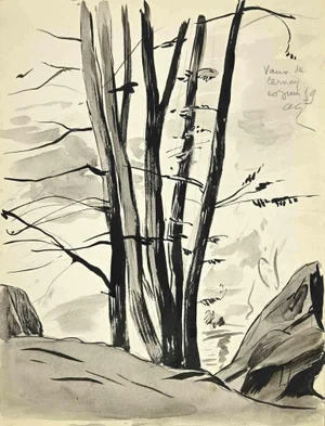 André Gallaud, Cernay Passage, Mixed Media, 1959