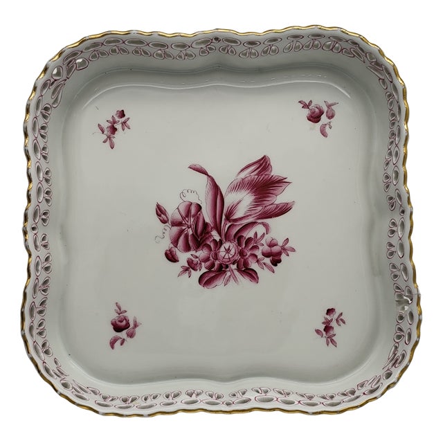 Porcelain Openwork Bowl from Herend, Hungary, 1970s For Sale