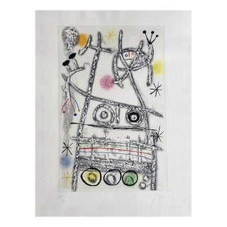 Joan Miró, Les Forestiers Gris, Lithograph For Sale