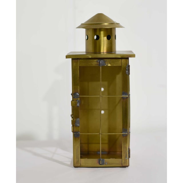 Traditional Vintage Handcrafted Decorative Metal Lantern or Wall Sconce - A Pair For Sale - Image 3 of 14