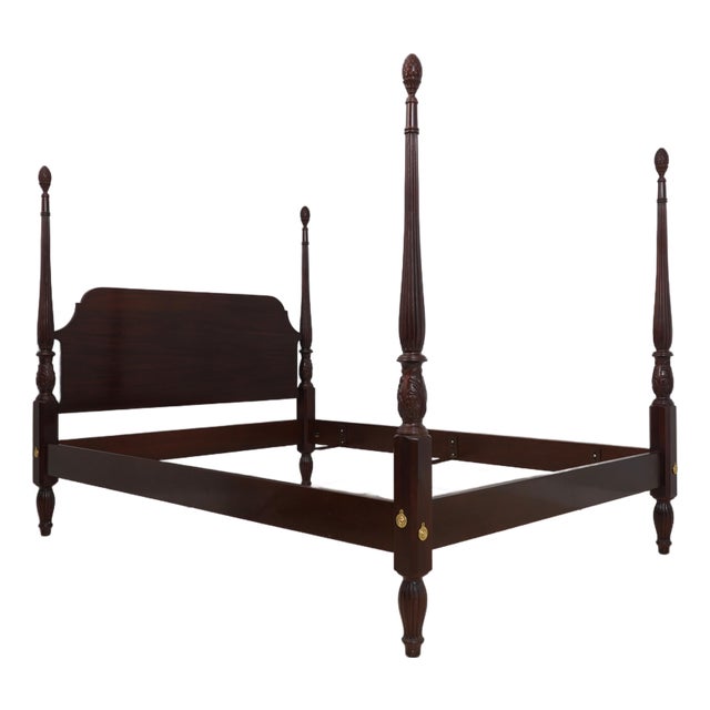 Councill Craftsmen Mahogany Queen Size Poster Bed For Sale
