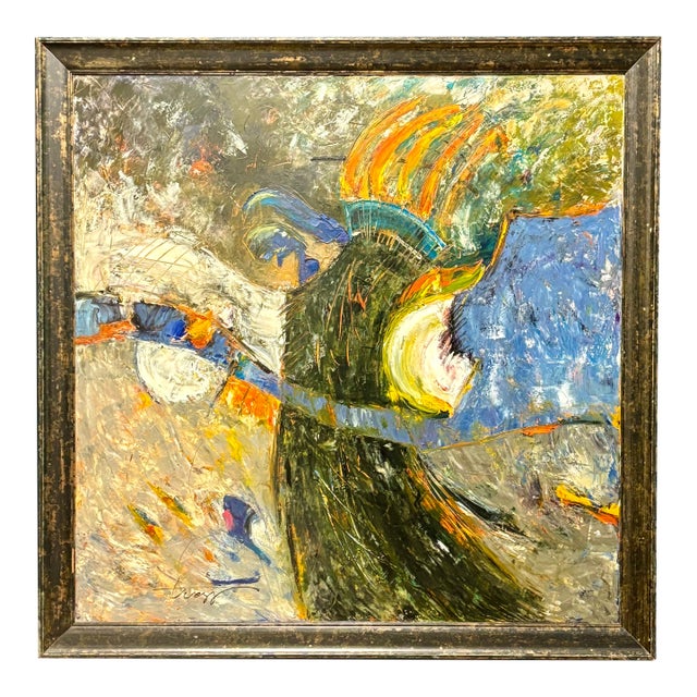 Wayne Trapp 'Meandering at Midnight" Oil on Canvas Original Painting, Framed For Sale