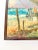 Mid Century painting on canvas by Brazilian artist S. Aguilar Navarro, titled "Jangadas" or 'fishing rafts,' signed on the...