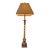 Vintage Theodore Alexander Barley Twist Lamp, Leather‑Look Shade, Faux Tortoise Shell Liner, Tall at 37.5” Ralph Lauren Style Club Room - See Pics! For Sale