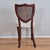 Wood Late 20th Century Hickory Chair Cane Back Mahogany Vanity Boudoir Chair W/ Toile Upholstery For Sale - Image 7 of 12