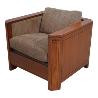 Stickley Arts & Crafts 21st Century Cherry Cube Chair For Sale