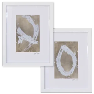 Hugs & Kisses Framed Print Set by Artist Julia Contacessi