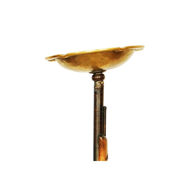 Floor Ashtray in Bronze and Gilt Metal For Sale - Image 9 of 11