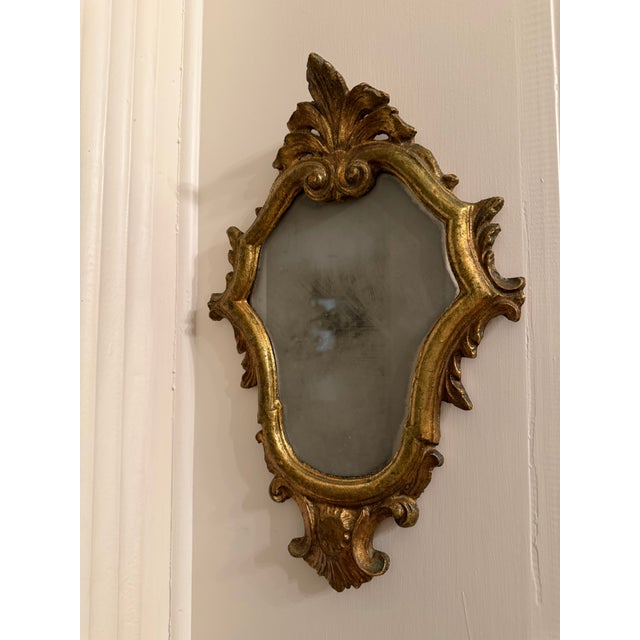 Italian Vintage Italian Florentine Mirror For Sale - Image 3 of 5