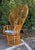 Coastal Substantial Coastal Sculptural Rattan, Reed Peacock Chair, Great Condition For Sale - Image 3 of 11
